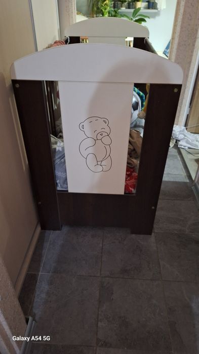 Łóżeczko plis materac i akcesoria