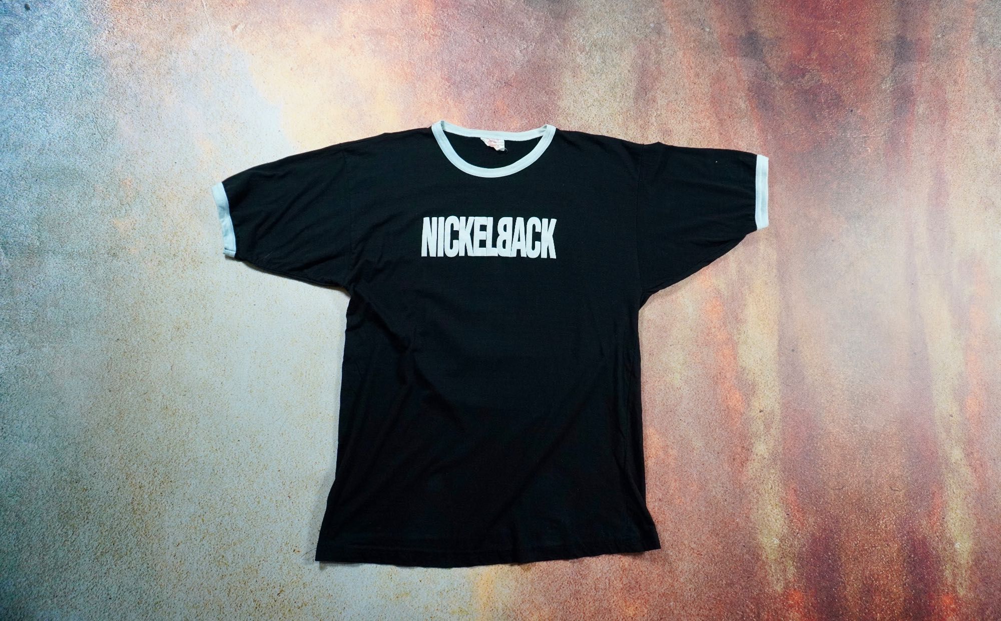 Nickelback koszulka koncertowa 2002 y2k band tee rozm M/L