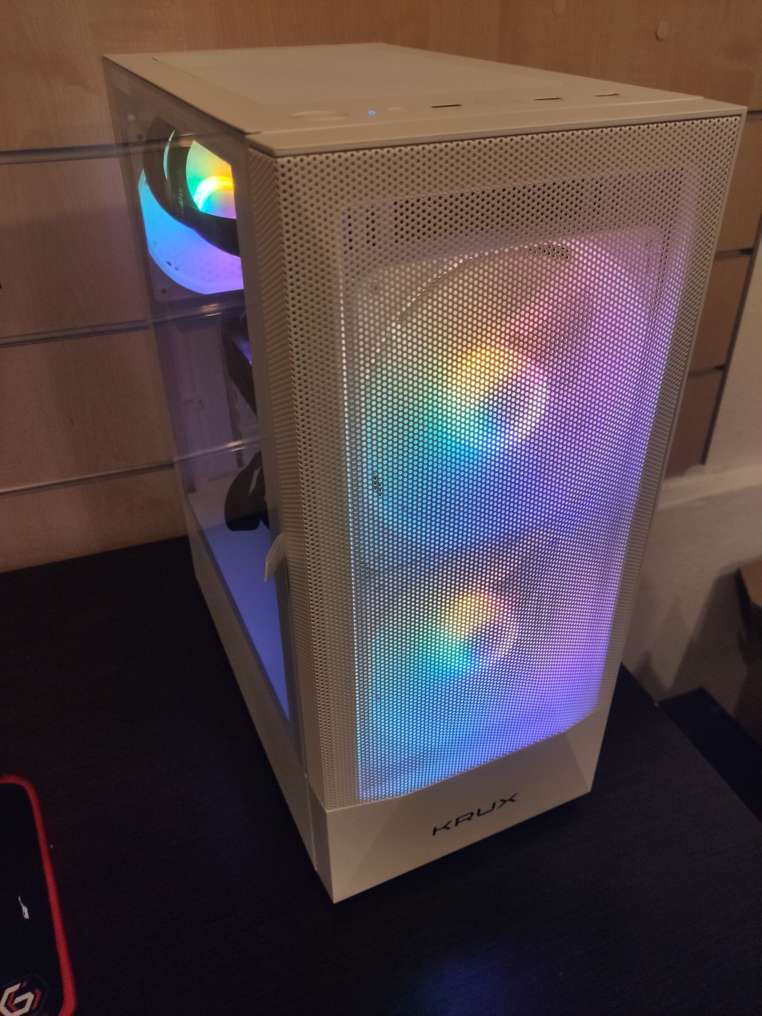 Ryzen 5 AM5,LED Komputer do Gier,RTX 3080,32GB DDR5,1 TB SSD,Win 11 P