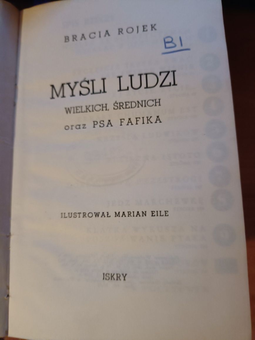 Bracia Rojek "Myśli ludzi wielkich, średnich oraz psa Fafika"