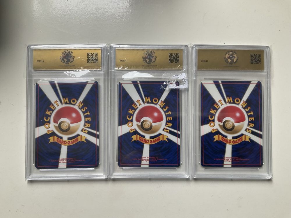 Pokemon TCG Graded Evolution Set Neo Japão 2000 UCG