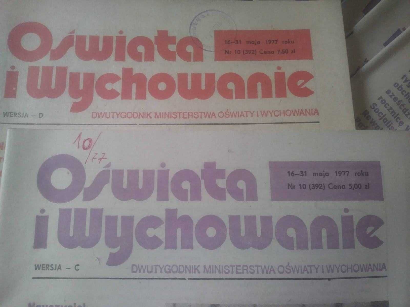 Oświata i Wychowanie czasopismo dwutygodnik + biuletyn