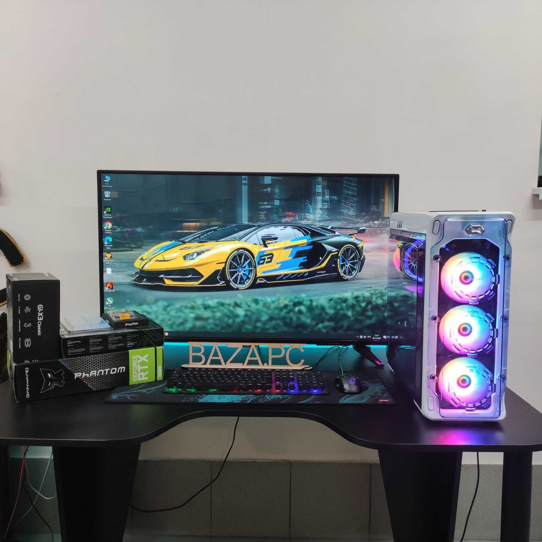 Компютер Новый Ryzen 5 5500, 32GB DDR4, Gainward RTX 3080, SSD 512GB