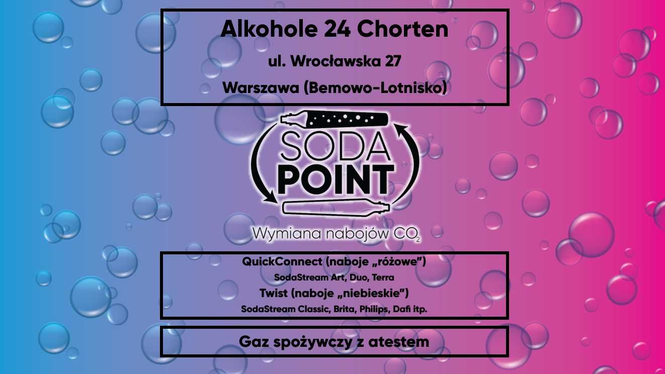 Sodastream W-wa (Bemowo-Lotn.), ul. Wrocławska 27 Wymiana nabojów CO2