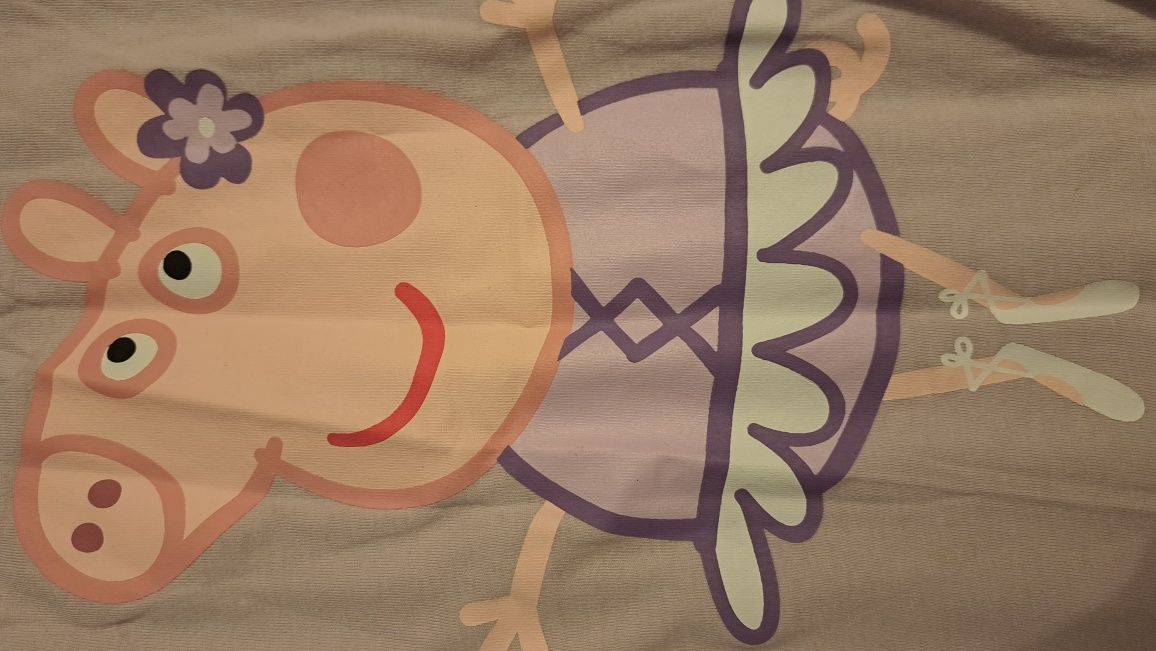 4 szt. topy H&M super stan Minnie, Świnka Peppa, Jednorożec 134/140
