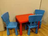 Stolik dla dzieci + 3 krzesełka