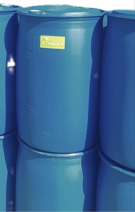 Бочка харчова тара, ємність пластикова б/в 100л( під дві корки, проб)