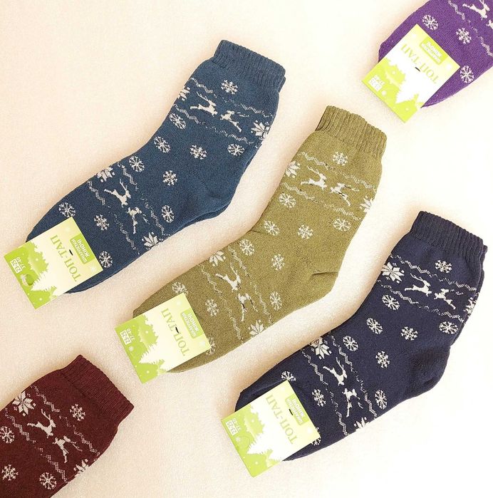 Шкарпетки жіночі зимові (теплі, махрові) пачка 12 пар