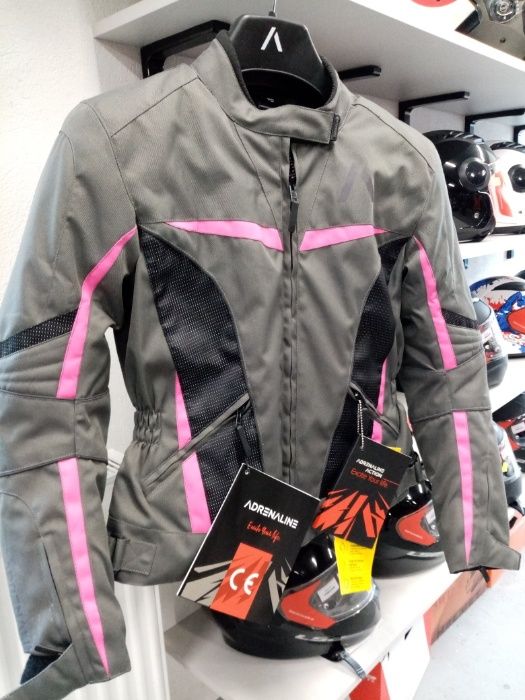Kurtka turystyczna Adrenaline Love Ride 2.0. PPE kolor szary/róż