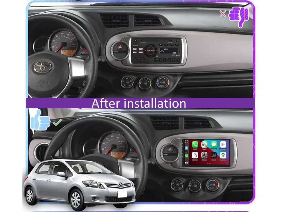 Radio samochodowe Android Toyota Yaris Vitz (9") 2011.-2013