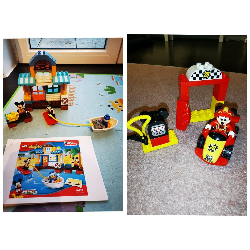 Klocki Lego Duplo Miki dwa zestawy 10843 i 10827