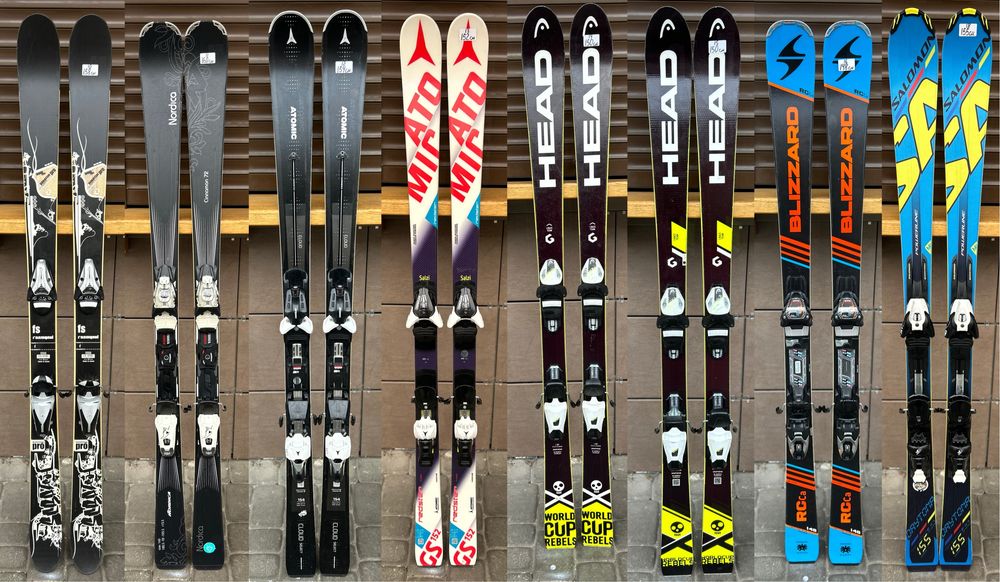 Лижі Fiscer/ K2/ Rossignol/ Atomic