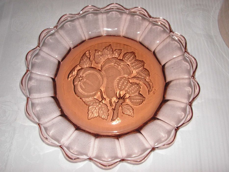 Queijeira com Tampa de Cristal e Prato de Vidro ( Muito Antiga )