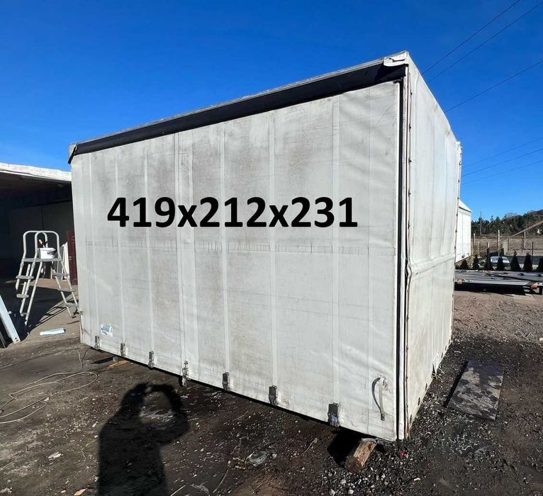 Skrzynia ładunkowa 419x212x231 Zabudowa paka plandeka(MONTAŻ)