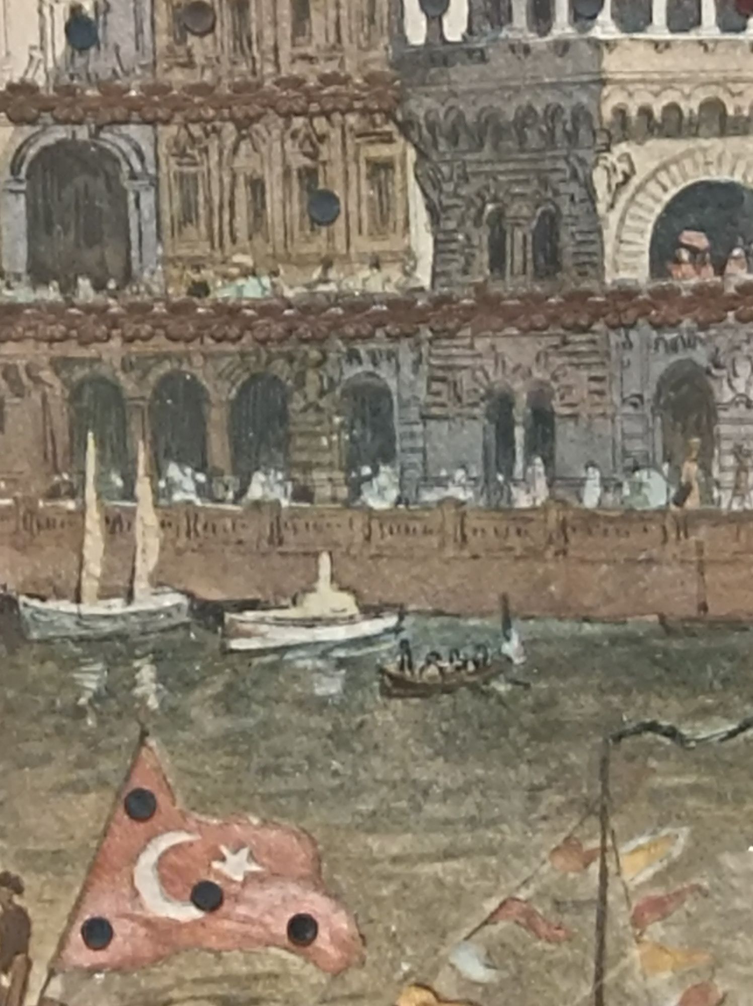 Muzealna grafika .Architektura Paryża 1900 rok.