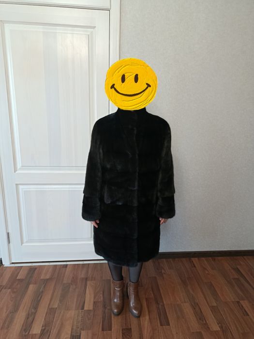 Шуба норкова коричнева