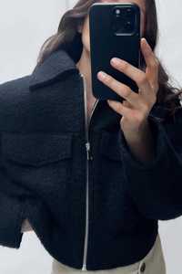 Куртка жіноча бомбер блейзер Zara внаявності светр піджак