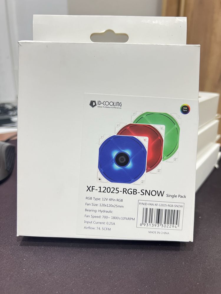 Кулер ID-COOLING XF-12025-RGB Snow (кількість х4)