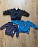 Bluzy niemowlęce rozmiar 80 (3 sztuki)