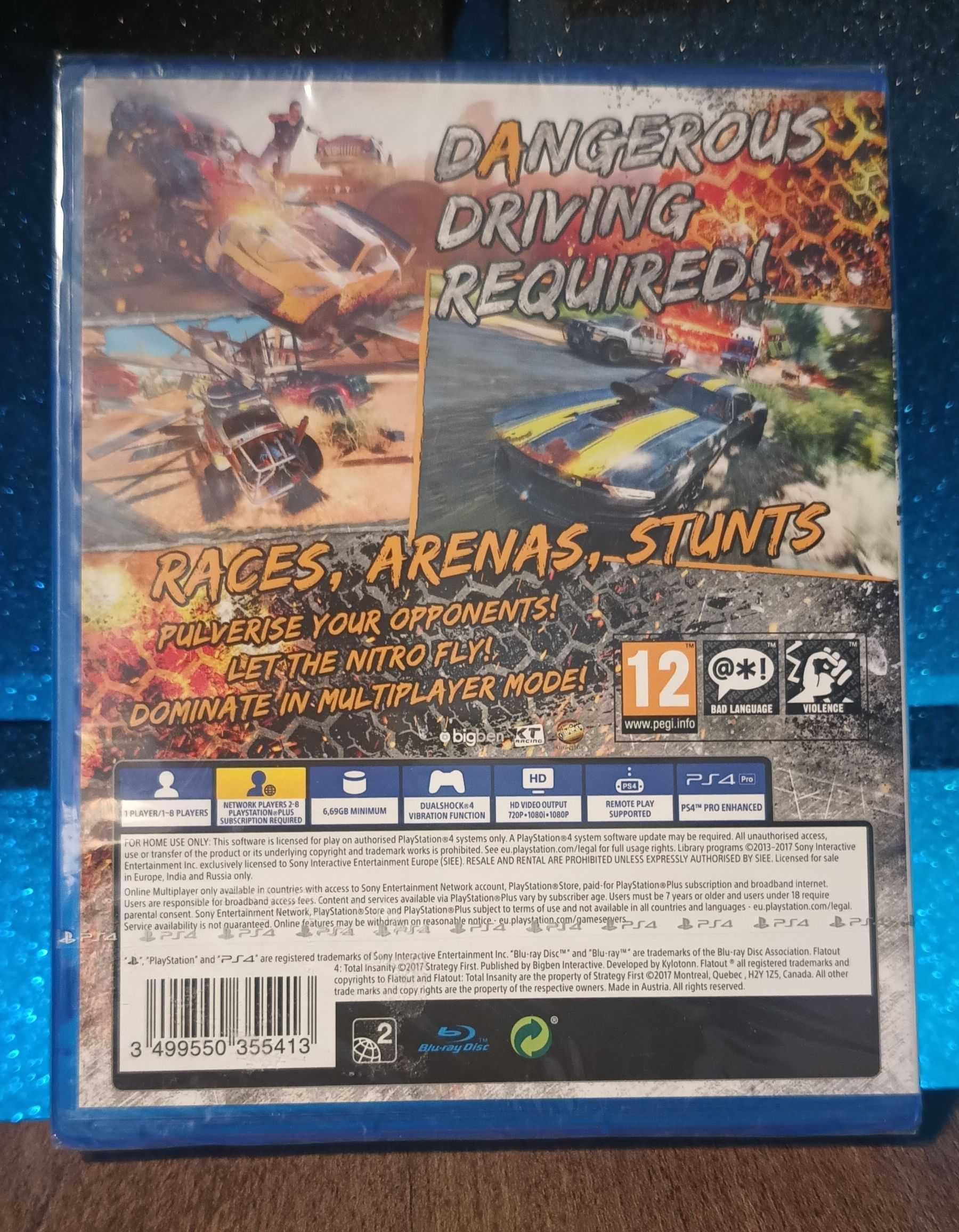 FlatOut 4: Total Insanity PS4 / PS5 - świetne wyścigi, rozwałka PL