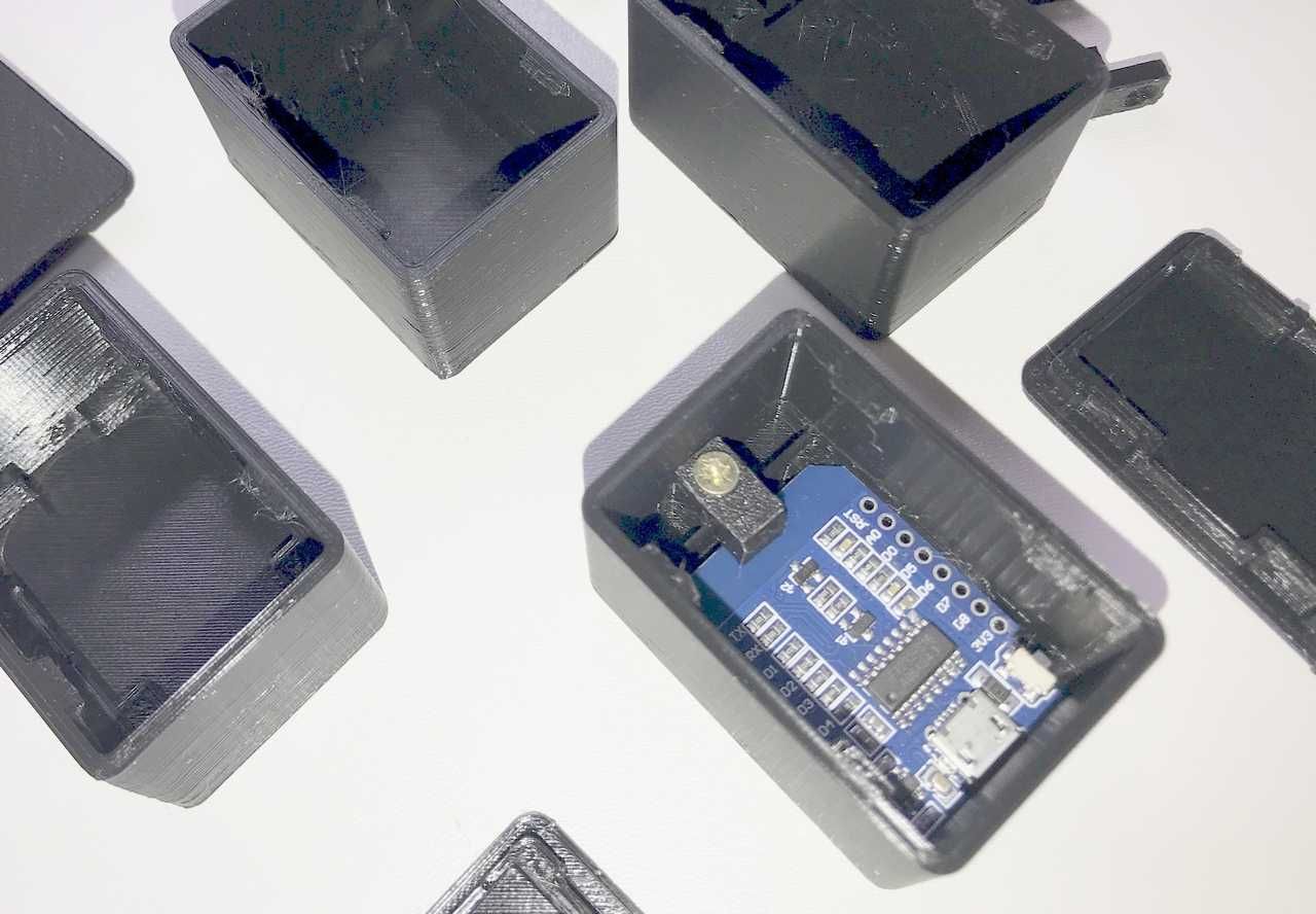 Obudowa na moduł Wemos D1 Mini (ESP8266) - 4 sztuki
