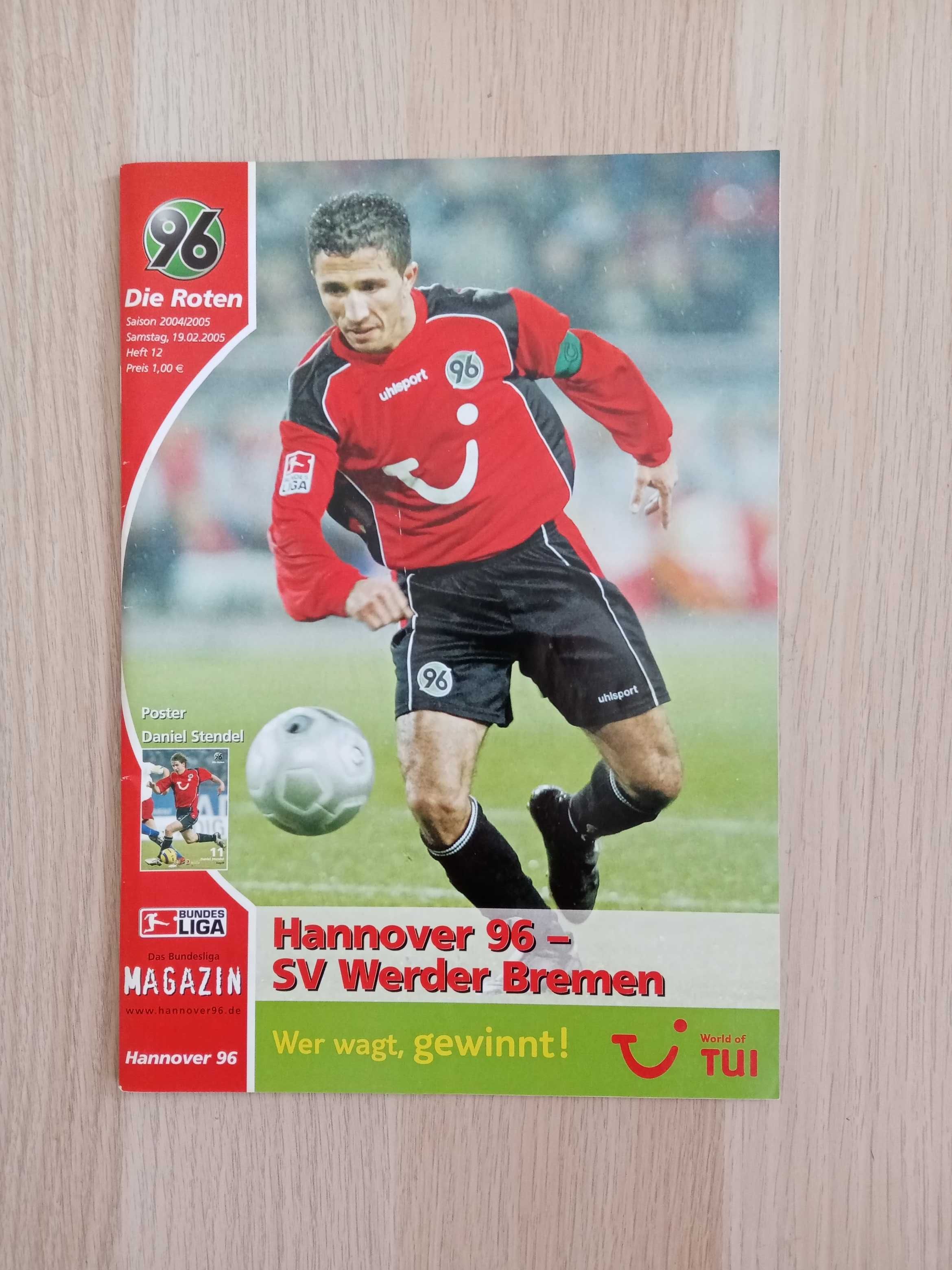 program meczowy Hannover - Werder, Bundesliga 2005