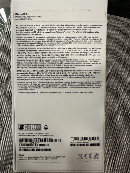 Iphone 14 Pro / Gold / 128gb