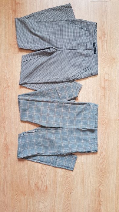 Стильные красивые штаны штани брюки брючки клетка в клетку Zara Зара