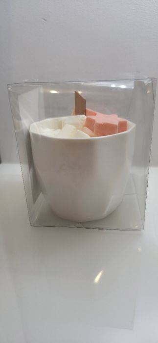 Tso Moriri duża świeca sojowa w kubku pomarańcza