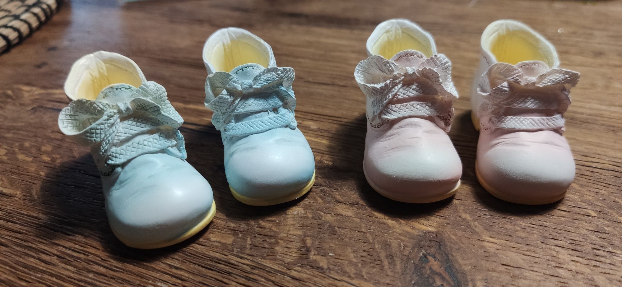 Ceramiczne buciki kolekcjonerskie, chłopiec/dziewczynka, gender reveal