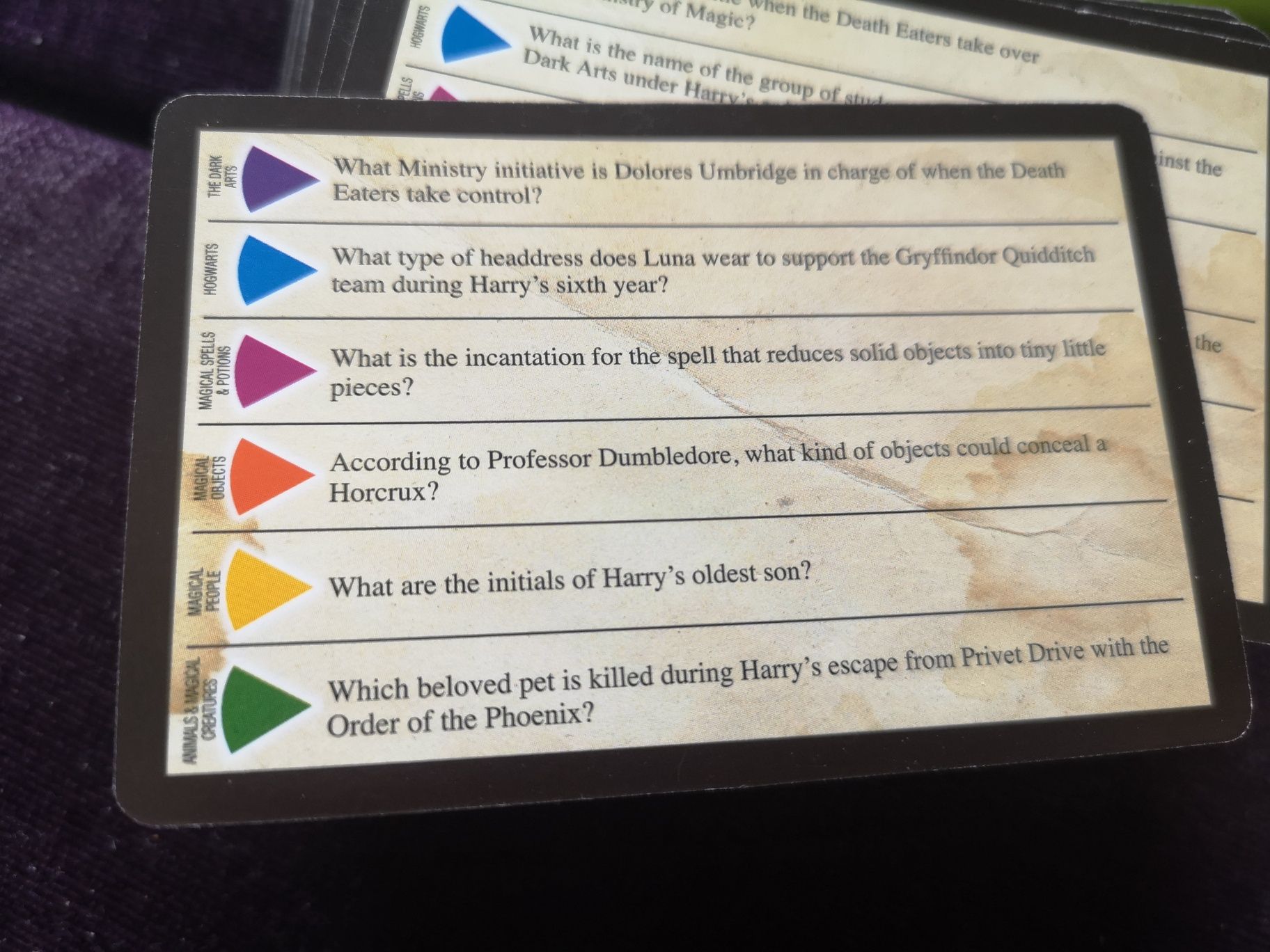 Harry Potter trivia pursuit gra po angielsku