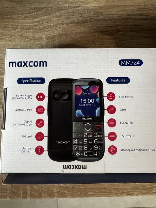 Telefon MAXCOM MM724