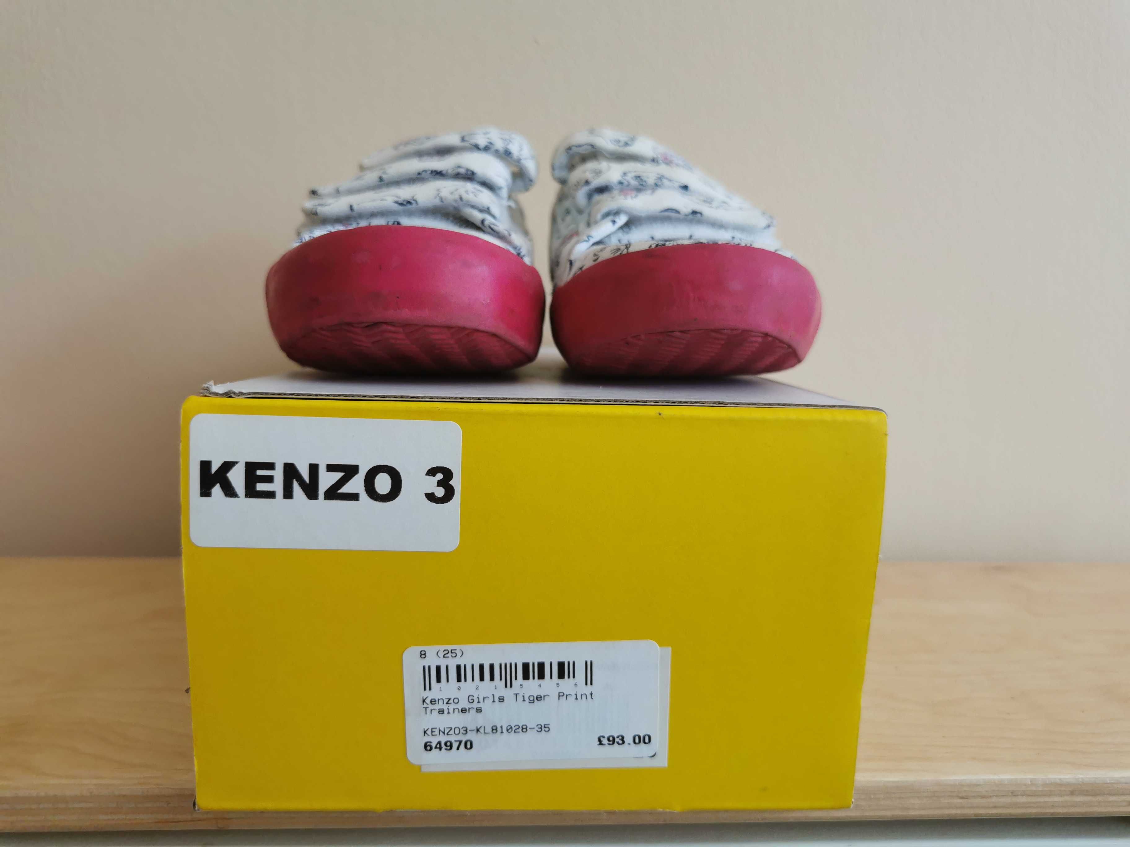 Nowe buty Kenzo 25 Girls Tiger Print Trainers