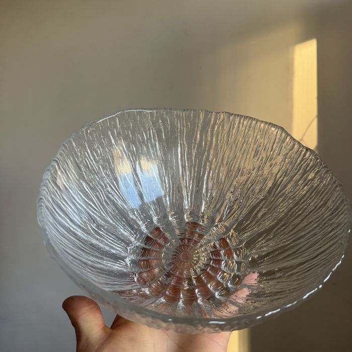 Duża misa miska cora ząbkowice drost huta prl szkło stare