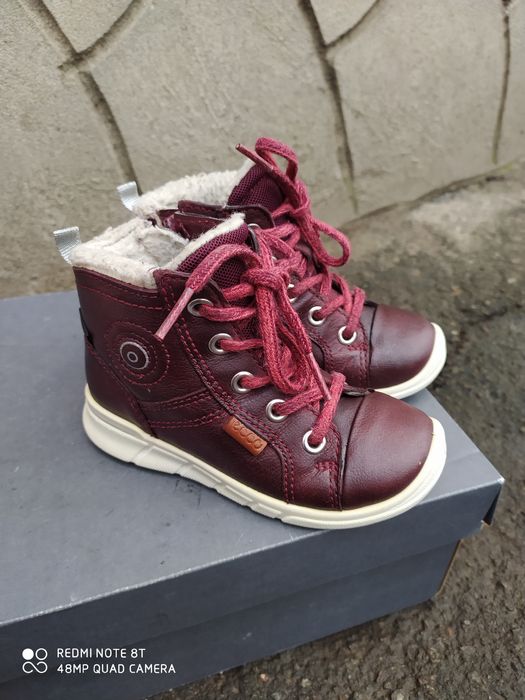 Ecco 24 ботинки на дівчинку зимові чоботи сапоги взуття ессо