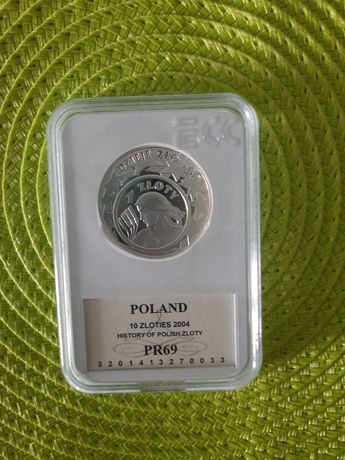 Moneta 10 zł Dzieje złotego Żniwiarka srebrna 2004