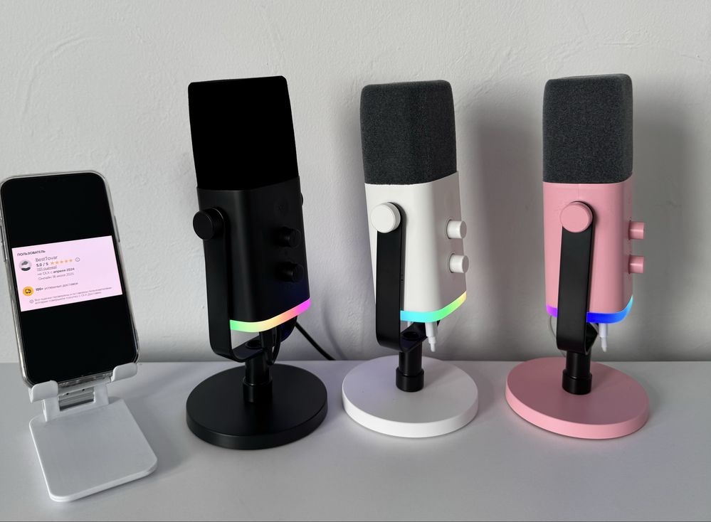 Новий Стрімінговий мікрофон Fifine AM8 RGB XLR Динамічний Геймерський
