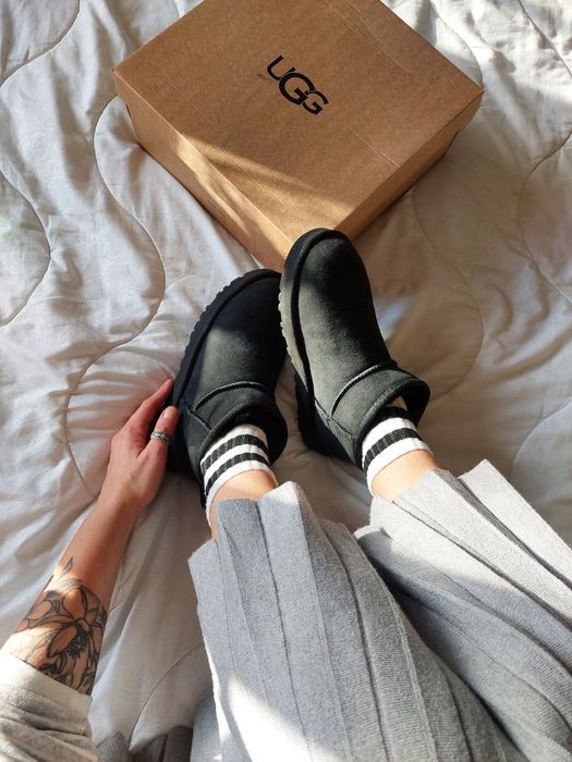 Угі Чоловічі UGG Ultra Mini Black (Замша)