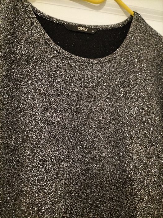 Sylwestrowa sukienka brokatowa błyszcząca marki ONLY r. M