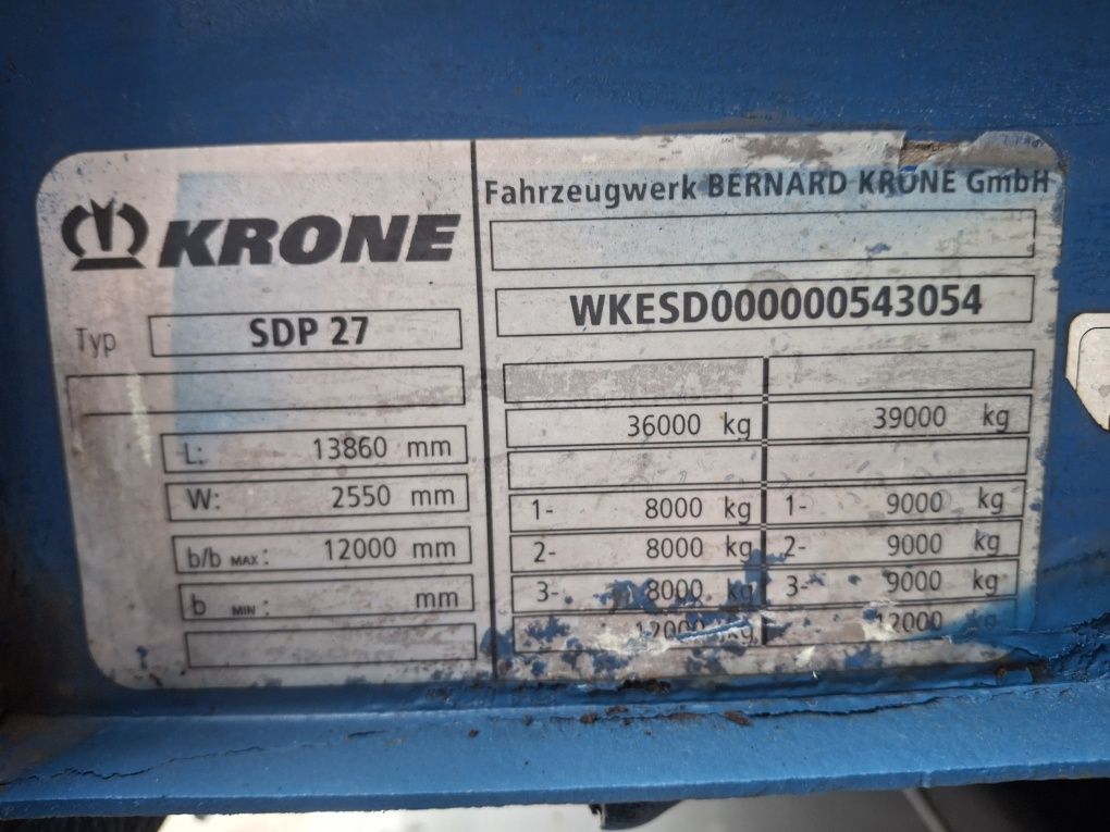 Naczepa Krone platforma