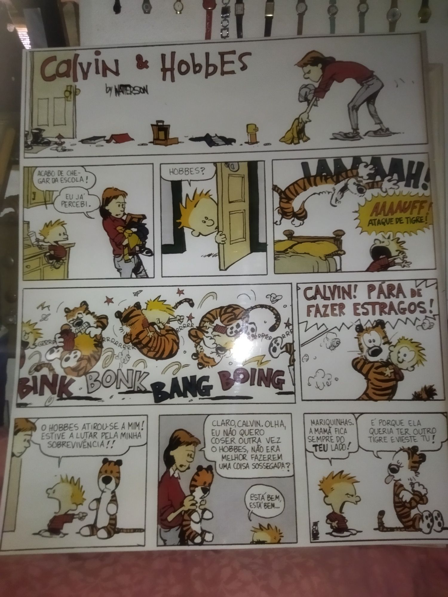 Decoração Banda desenhada Calvin e Hobbes