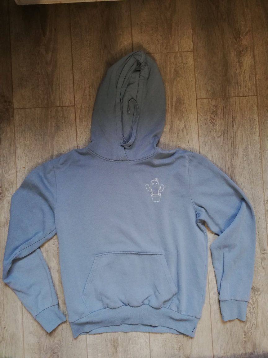 Bluza basic damska rozmiar S h&m z kapturem z kaktusem z dziewczynami