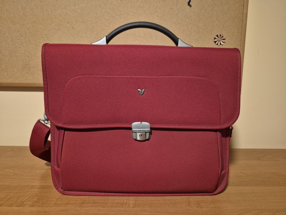 Bordowa torba na laptopa RONCATO