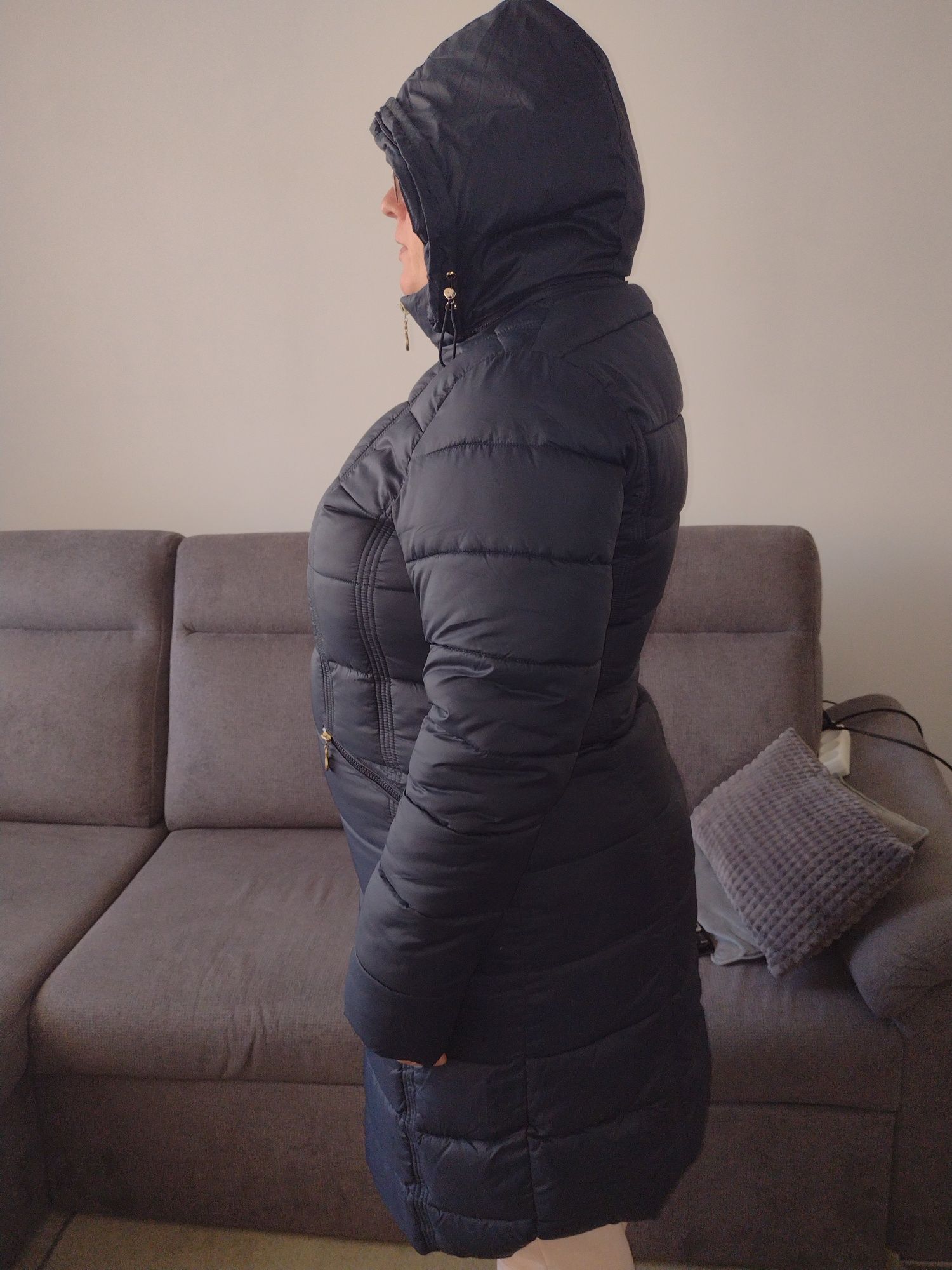 Zimowa damska kurtka do kolan długa Depoter Italy