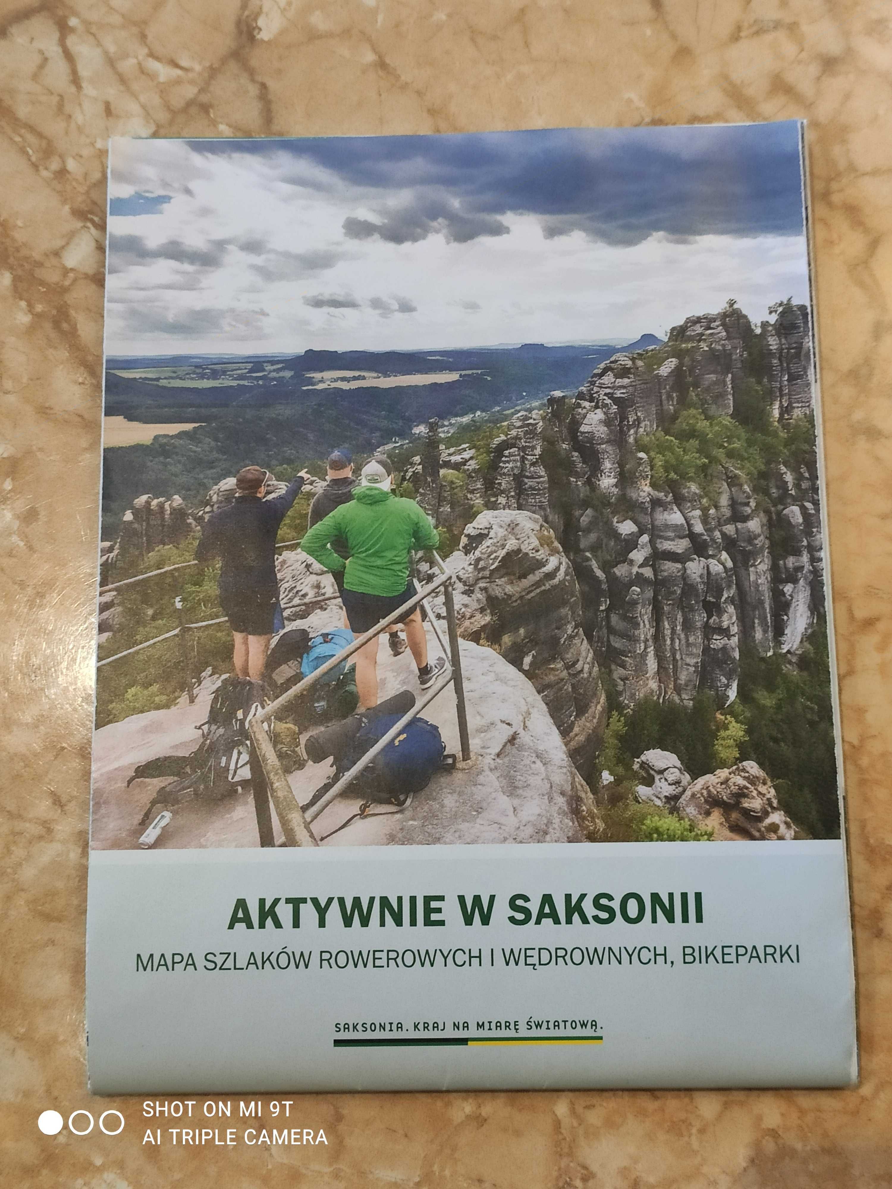 Aktywnie w Saksonii tourist map