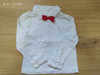 Elegancka biała bluzka/ koszulka r.80/86
