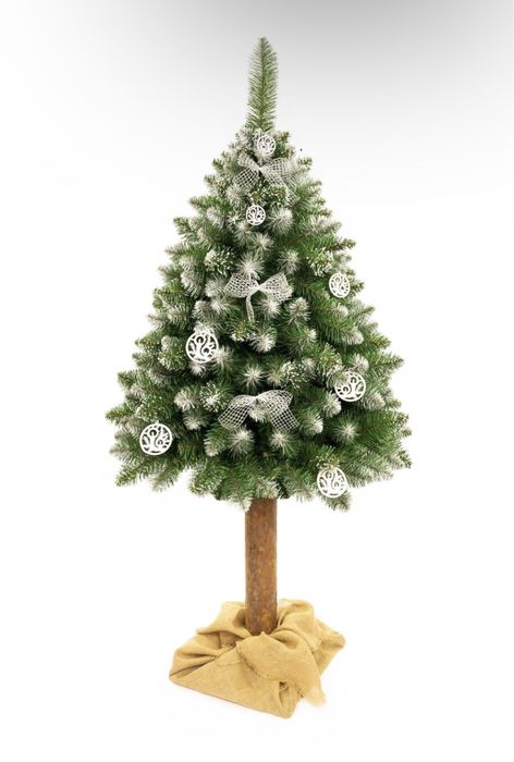 Choinka Sztuczna na pniu 180cm; ośnieżona, gęsta