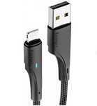 Kabel Szybkiego Ładowania USB-LIGHTNING Iphone 100cm 2.4A LED kod 2120