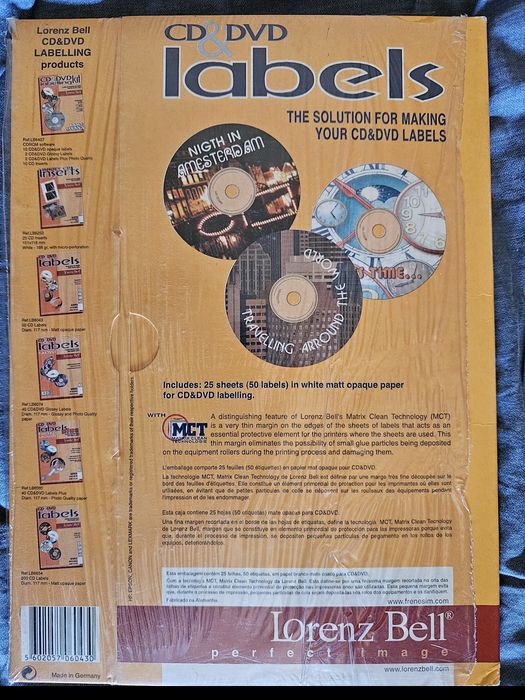 Labels  DVD, CD - para impressora