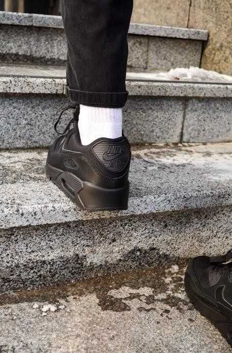 Мужские кроссовки Nike Air Max 90 Black 41-45 найк аир Топ модель